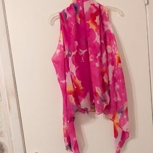 Pink Floral Women's Scarf